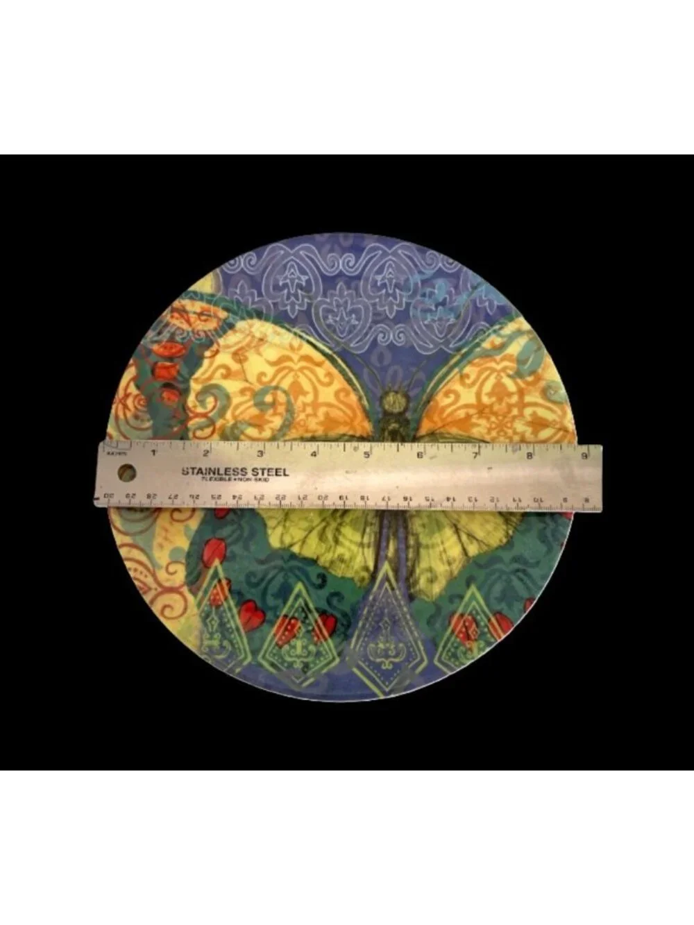 Susan Winget The Studio Shop Bohemian Butterfly Salad Dessert Plates Pristine